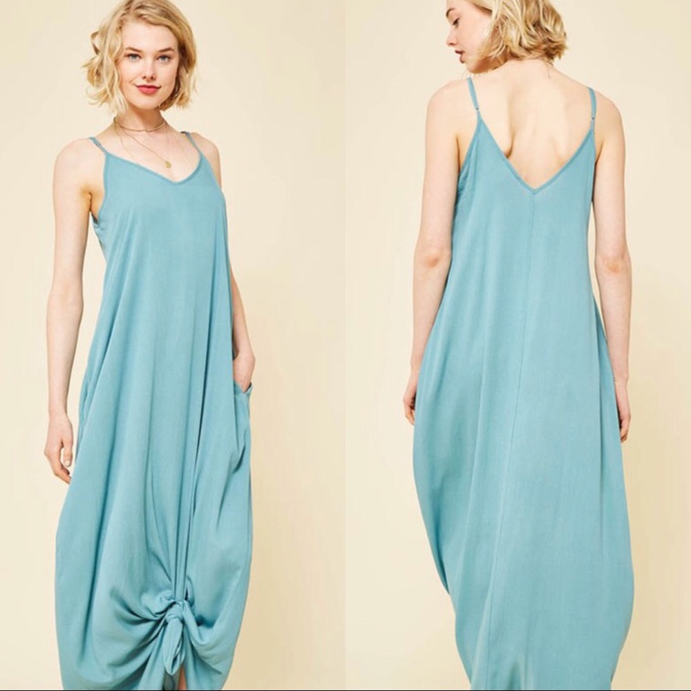 LAST1️⃣//BLUE GREEN MAXI DRESS